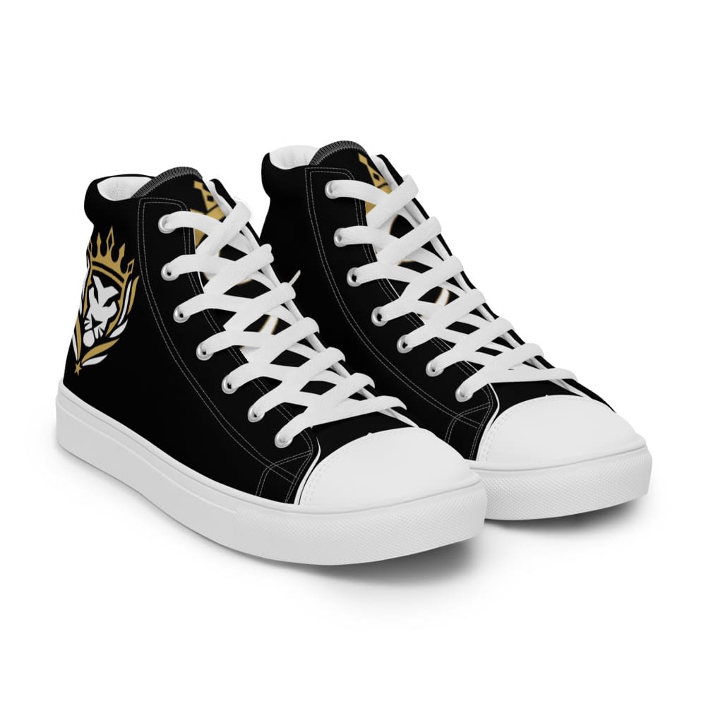 mens black canvas high tops